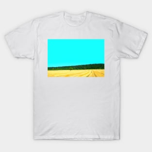 View from Chiaravalle Abbey at agricultural fields T-Shirt